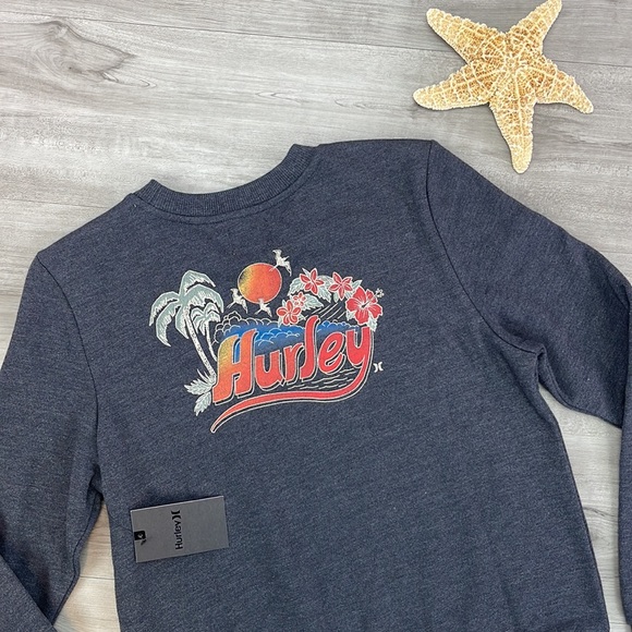 🔆HURLEY🔆 RETRO BEACH CRP CREW SWEATSHIRT - Picture 2 of 9